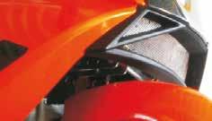 830 Touratech Hand Protectors KTM LC8 Adventure - Optimum lever protection (brake and clutch levers) - Robust even at high speeds - Good wind deflection (with spoiler) - Elegant design enhances the