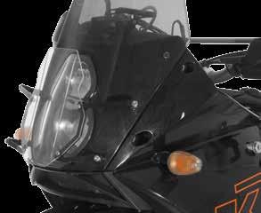 KTM LC8 833 Stainless steel headlight protector with quick release fasteners, for KTM 1190 ADV The KTM Adventure is an ideal