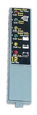 The DC volt meter has a six-foot cord used to enable the use of the volt meter in the driver s living area. Overview The volt meter is divided into top and bottom halves.