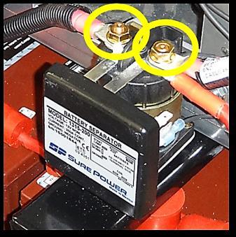 inch pounds, plus a ½ turn THREADED ROD SHOULD NOT BE USED TO REPLACE MISSING BATTERY HOLD DOWN BOLTS.
