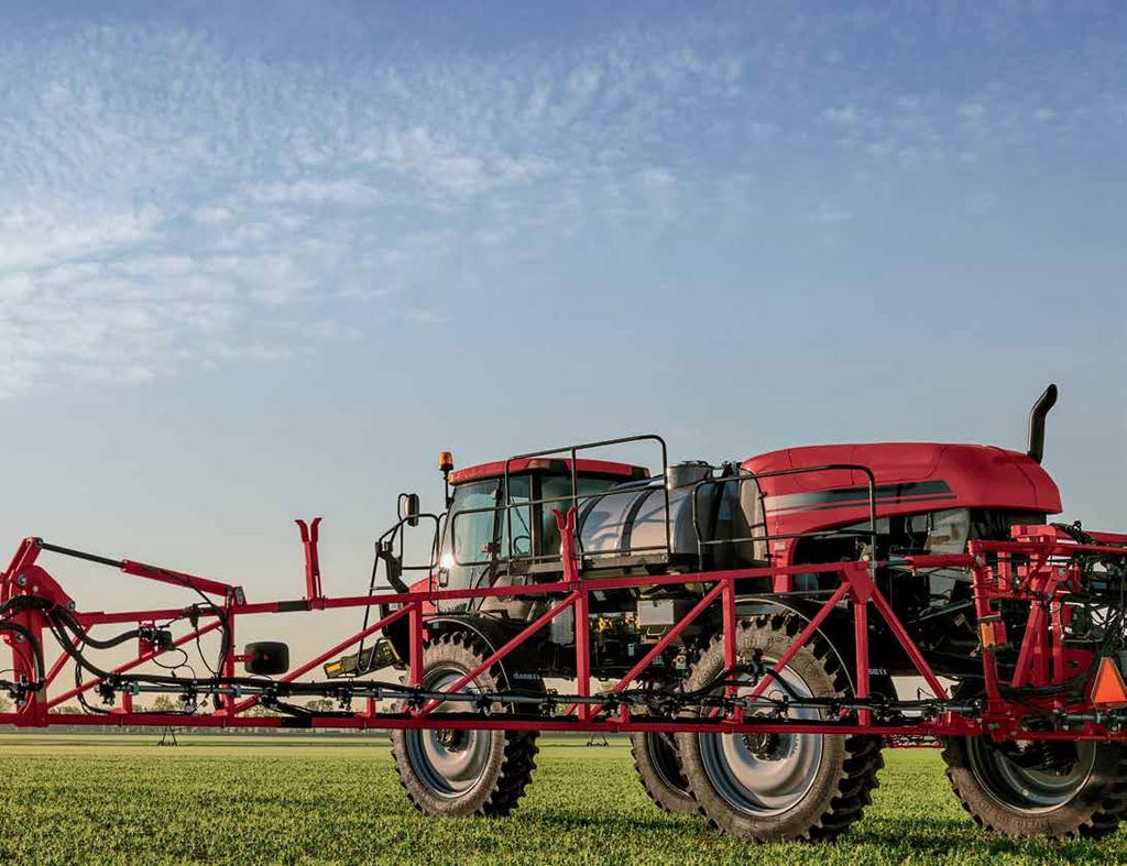 SPRAY ON TIME. The cab-forward, rear-engine Patriot design SPRAY BETTER. Crop protectants can only be as effective as LONG HOURS WON T FEEL AS LONG.