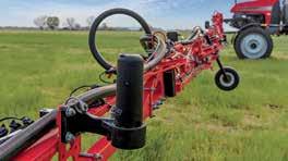 Patriot sprayers advanced boom and boom suspension design provide superior strength without excessive weight and a wide range of spray heights for various crops and conditions, while also maintaining
