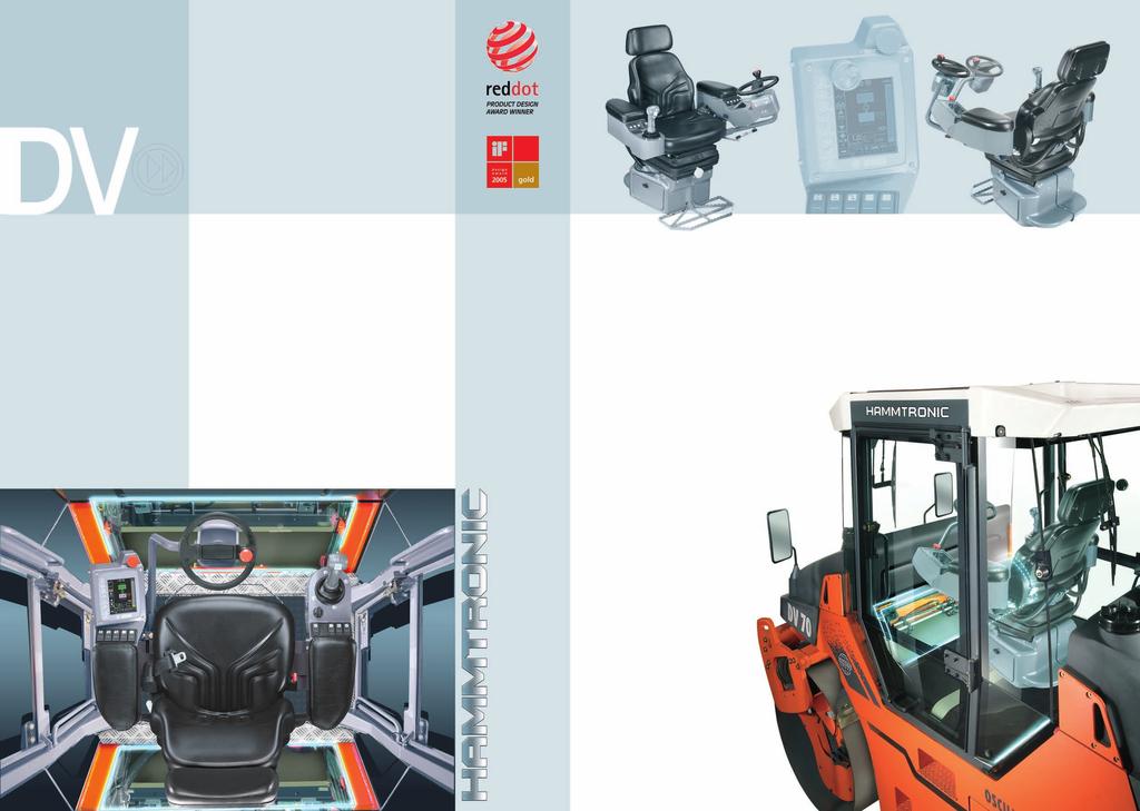3 Comfortable driver s seat with integrated joystick and display The driver s seat with its two comfortable armrests is also the operator control centre.