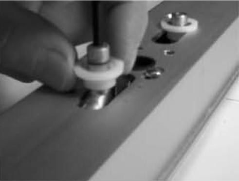 ) Install top latch mechanism using 2 ea. #10-31X1/4 screws.