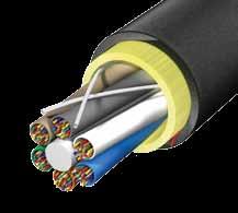 Ideal for indoor and outdoor industrial applications, the cable design includes dry-core water blocking system, SZ-stranded core for easy mid-span access to fibers, and a highly chemical resistant,
