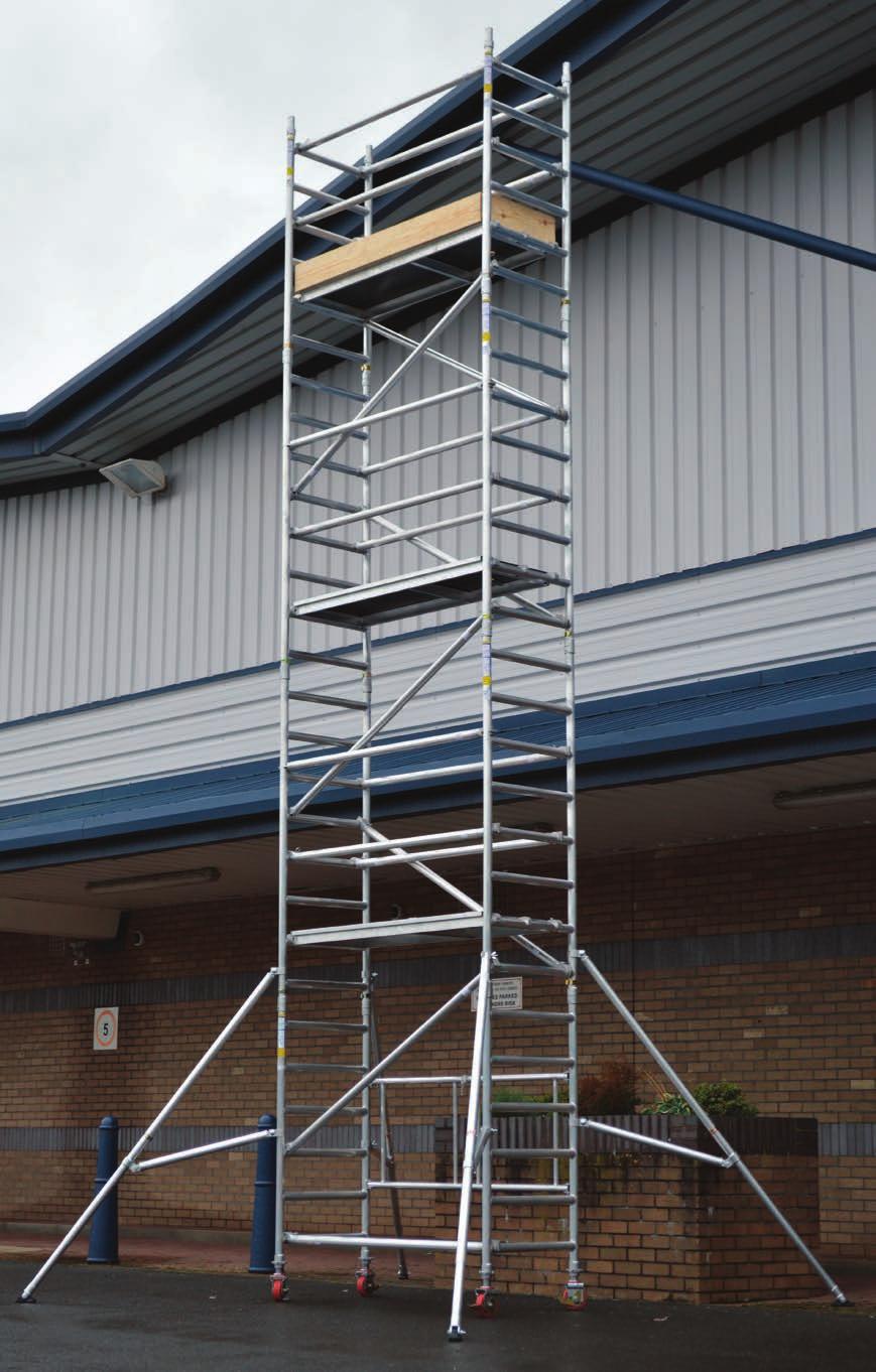 Alpine Tower Tested & certifi ed to BSEN1004:2004 3T compatible Base size: 730D x 1800W mm Quick &