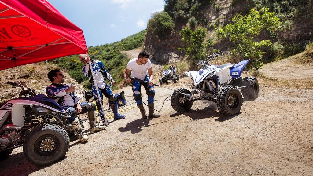 Yamaha Sport ATVs We know that racing isn't about compromise. It's about being the best. And that's an attitude reflected in the design of every Yamaha Sports ATV.
