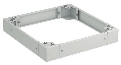 CABINET'S BASE Modular plinth It consists of 4 corners and 4 or 8 removable side panels. Total weight of the cabinet is carried by plinth corners.