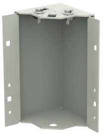 Sheet steel powder paint, light grey RAL 7035 Plinth with mounting accessories for fastening plinth to the