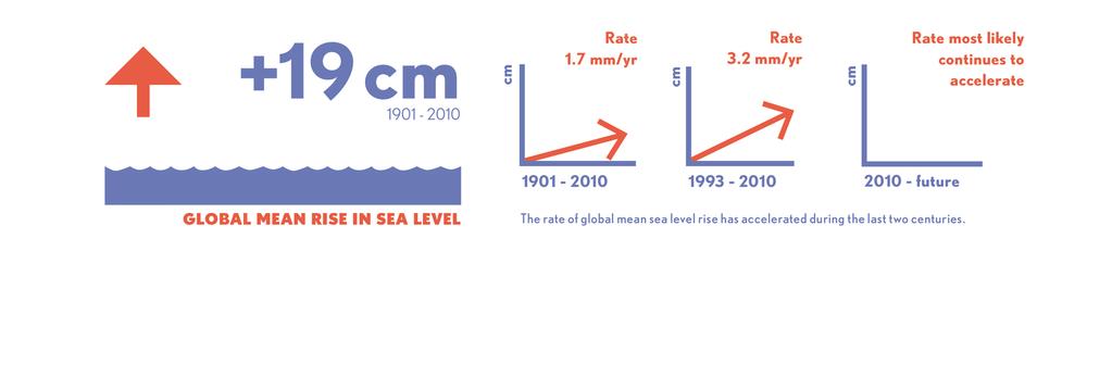 observed changes: Changes in the ocean Rise in sea