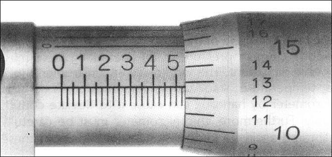 Reading the Micrometer The first digit is determined by the size of the micrometer. For instance, this is a 3-4 micrometer so the first digit is 3.