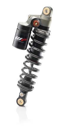Rebound adjuster: The rebound adjuster is for the extending stroke of the shock absorber. With the rebound adjuster you can adjust how fast or how slow the shock absorber will extend.