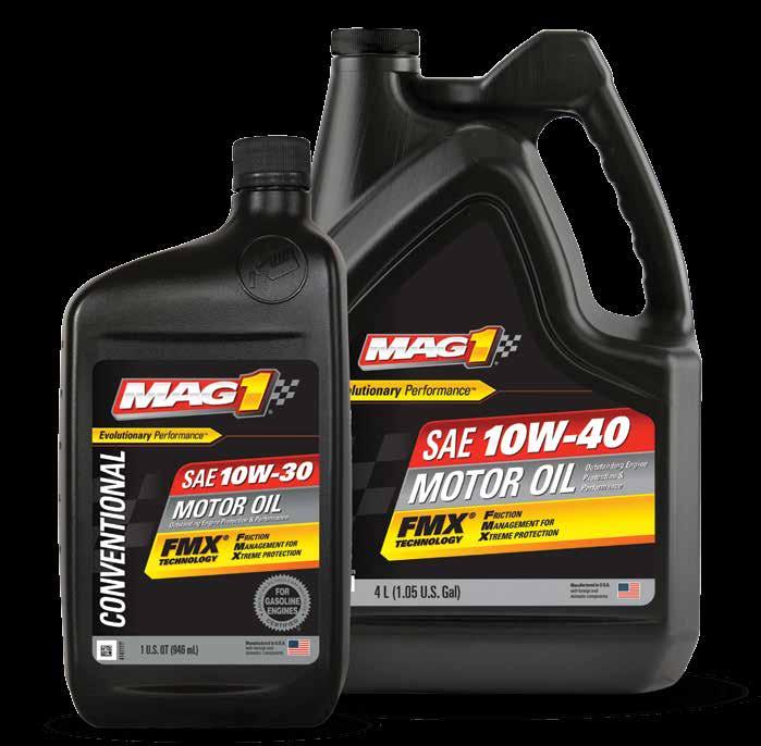 CONVENTIONAL & MONOGRADE MAG 1 & Motor Oil are formulated for older vehicles and/or high-temperature climates, if thicker oil is preferred.