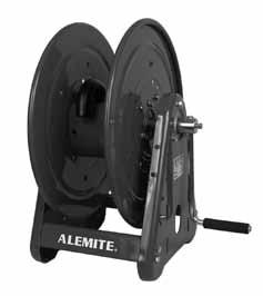 3/8 NPT(f) / 1/4 NPT() Teperature Range 23 F to 104 F Hand Crank Reels Aleite Hand Crank Reels are designed for heavy duty dustrial or out door use, where long hose lengths are iportant.