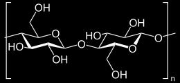Cellulose: (C 6 H 10 5 ) n A polysaccharide consisting of a linear chain of several β(1 4) linked of D-glucose units Linear strands with extensive H-bonds between them, leading to a highly stable,