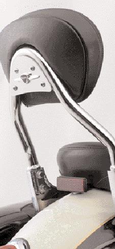 Pad BUCKET SOLO SEAT A9708162 Shown with ADJUSTABLE RIDER BACKREST -