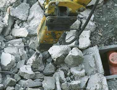 applications, such as demolishing buildings, earthworks in inhabited areas and secondary demolitions in quarries, as well as for more specific tasks.