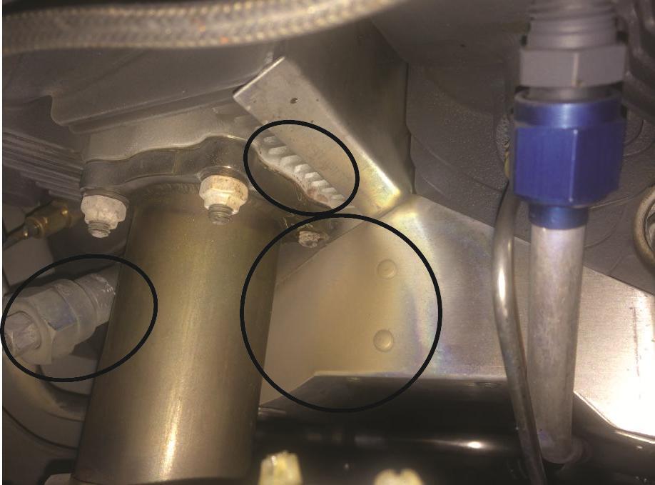 2. Examine all cylinder exhaust flanges (Figure 5) for damage, distortion, or signs of exhaust gas leaking past the gasket, especially at the #2 cylinder.