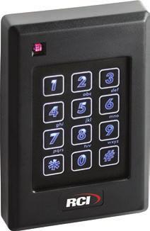 POWER SUPPLIES EXIT DEVICES SPECIALTY LOCKS LOCKSETS SWITCHES KEYPADS & READERS ELECTRIC STRIKES ELECTROMAGNETIC LOCKS 36 Keypads & Readers 25kHz Proximity Readers Using RFID technology, RCI readers