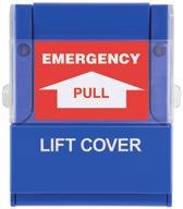 904P Emergency Pull Station 3-9/6"W x 4-/2"H (9mm x 4mm) 2 Year Limited Heavy-duty polycarbonate design with easy to lift clear Lexan cover All-in-one design includes English, French and Spanish