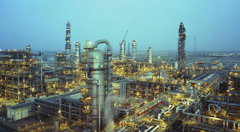 Arabian Light crude oil production capacity. The gas facilities at the Khurais complex treat the associated gas and have the capacity to handle 320 million scfd of gas and 70,000 bpd of condensate.