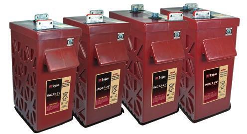 These high amp-hour capacity batteries are ideal for use in large off-grid photovoltaic (PV) systems, off-grid hybrid PV systems, grid-tied PV systems with battery backup, smart grid peak shifting