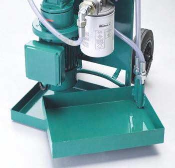 / Mobile Filtration System Type SMFS-U-030 The SMFS-U-030 is a mobile filtration system mounted on a robust steel frame push cart, which means the perfect compromise between flexibility on the one