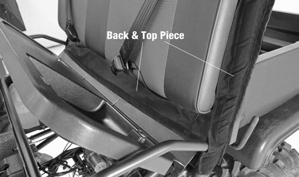 Replace under seat tray with the bottom of the back