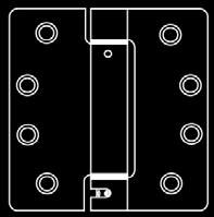 Mortise, Standard Weight, Spring Hinges (Non Template) NEWSH4458R US1 4 x