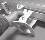 FOLDING RAIL INSTALLATION Folding Rail Option Installation Note - The photos in this section show a "left" folding rail,