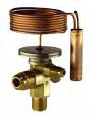 TIS(E): Copper brazed fittings (valve requires wet rag during brazing - TI(E): Flare With capacities between 0.5kw and 19.