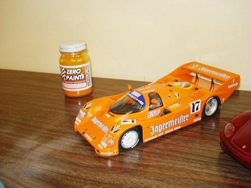 First is his Revell of Germany (actually a reboxed Hasegawa kit) Porsche 956