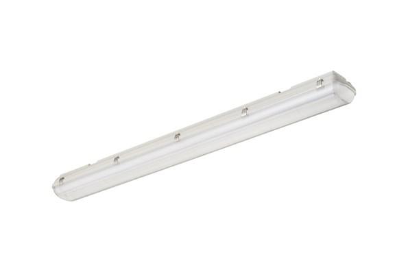 Range Features 662mm, 1,265mm & 1,565mm single and twin weatherproof LED luminaires Reminiscent of traditional fluorescent look and feel Impressive performance, up to 7,270lm High efficiency, will