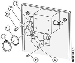 7.1.9.1 Construction of Holding Brake The holding brake acts as a second brake and mechanically locks the drum when the hoisting or lowering motion has stopped.