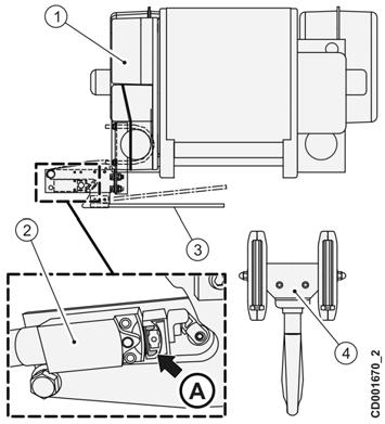 7.1.13.2 Hook operated control limit switch, Frame size: SX2, SX3, SX4, SX5, SX6. The hook operated limit switch trips hoisting movement when the hook reaches the adjustable lever.