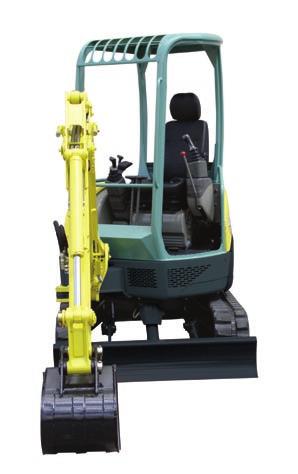 Yanmar, inventor and leader Zero Tail Swing Design principles The ViO20 is a real Zero Tail Swing machine: neither the counterweight nor the front part of the upper frame exceed the width of the