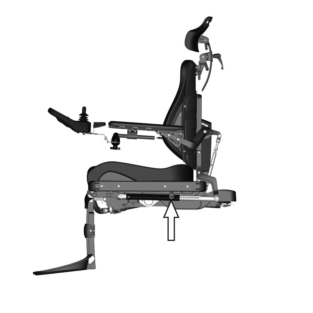 Design and function Manual Seat Functions The seat can be adjusted manually by adjusting manual locking tubes with quick-acting locks in a number of fixed positions.