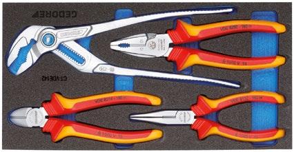 WORKSHOP 15 CT1-80 SET OF CIRCLIP PLIERS in 1/3 Check-Tool module Dimensions: W 157.