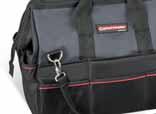 3958 Heavy duty tool bag with steel handle - Big pocket at the inside and outside, with closure by a zipper
