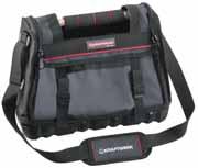 3959 Heavy duty tool bag with steel handle - 4 side pockets, 6 back pockets, 1 front pocket, 8 inside