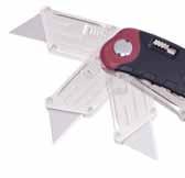 3304 Jackknife with trapezoid blade Ergonomic, non slip 2-component handle. Safety quick-release mechanism for the blade.