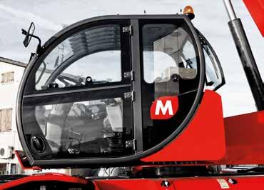 CABIN PATENTED DESIGN & FULL-VISIBILITY CAB The innovative design of the MAGNI cab has been developed to grant maximum comfort and safety for the operator.