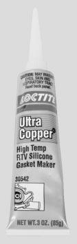 Subsection 02 (SERVICE PRODUCTS) RECOMMENDED SERVICE PRODUCTS (continued) High temperature RTV sealant Ultra Copper (P/N 413 710 300) (80 ml) Clear silicone
