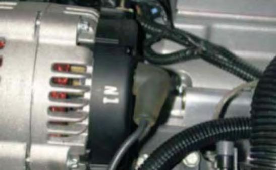 radiator cover below the GM factorywarning sticker. 119.