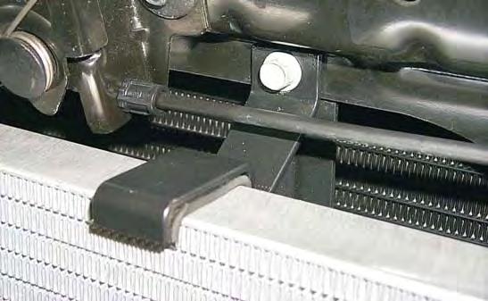 For vehicles without a transmission cooler, a bolt and nut are