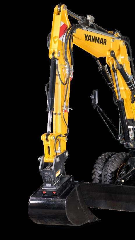 Compact urban excavator and landscaping specialist IG PERFORMANCE The B75W is very efficient and can perform tasks reserved for machines with higher weight.