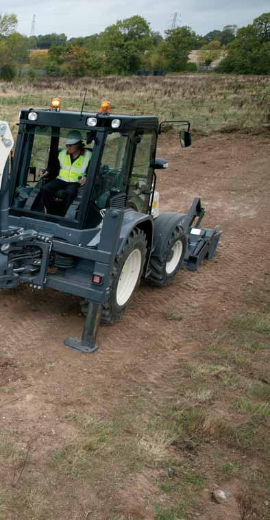 THE NEW TEREX TLB890 BACKHOE LOADER DIGS DEEPER, REACHES OVER Extra power - greater flexibility More reach.