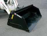 standard and 7 in 1 loader buckets Terex high-tip bucket Heaped capacity