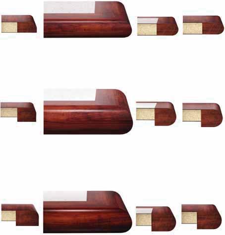 EDGE PROFILES L17 W17 L18 W18 EDGE: Bull nose.625 w x 1.25 h Baltic birch (apple ply) wood edges. EDGE: Knife 2 w x 1.