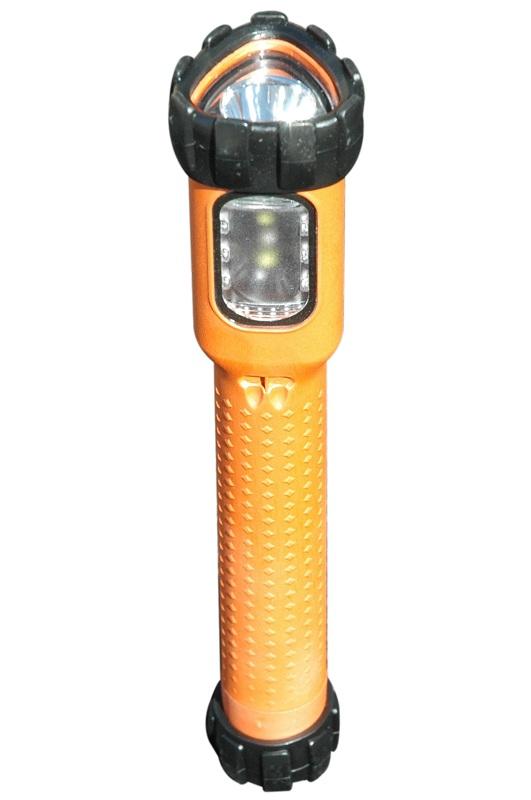 This intrinsically safe LED flashlight comes a with a lifetime warranty and produces a powerful 160 lumen spotlight light beam and 200 lumens in floodlight mode.